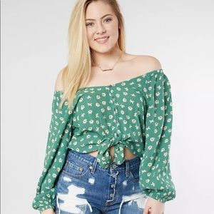 Billabong “New Start” Floral Top